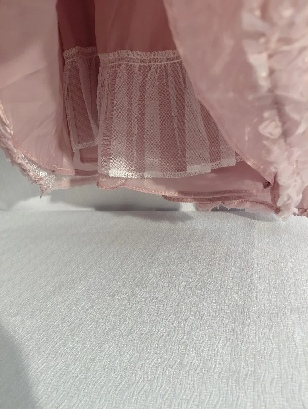Rare Editions Girls Two Piece 24M White & Blush Pink Floral Party Dress with Bow
